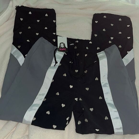 X-Girl Heart Easy Pants - Japanese Track Pull On - 2 NWT - Picture 5 of 10